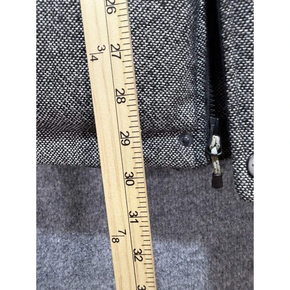 The North Face Tweed Nuptse Heights Puffer Jacket Gray/Black Size Medium